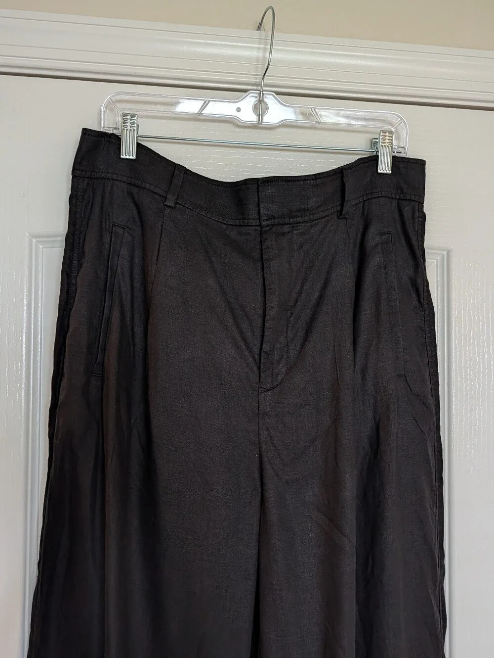 Everlane The Linen Way-High® Drape Pant BLACK